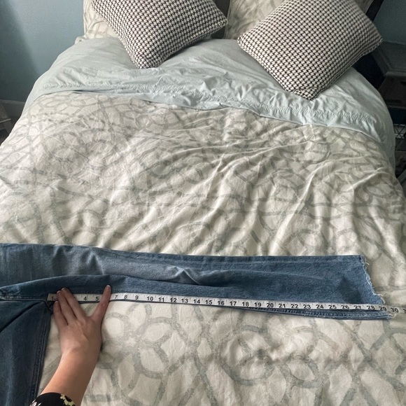 AGOLDE 90's Pinch Waist Lineup Jaime Wash Vintage Distressed Ripped {$198} Sz 31 - Picture 10 of 13